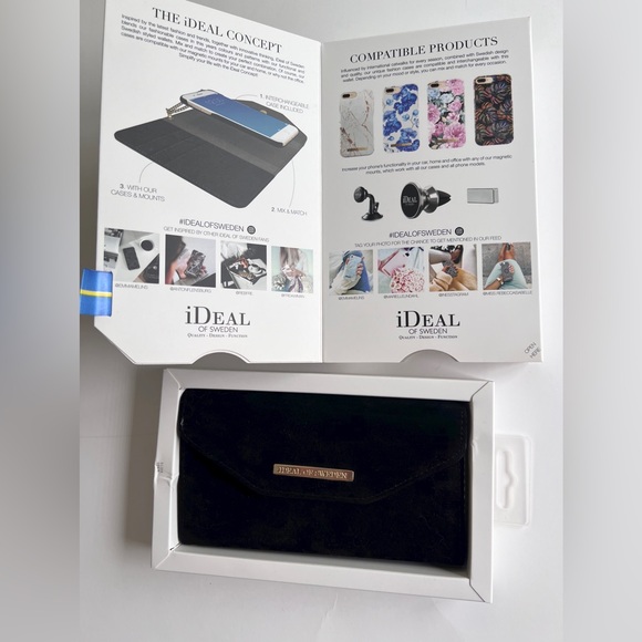 ✨NWOT✨ Ideal of Sweden Mayfair Velvet Clutch iPhone 8/7/6/6S Plus - Picture 3 of 9